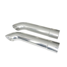 polished truck stack exhaust from factory